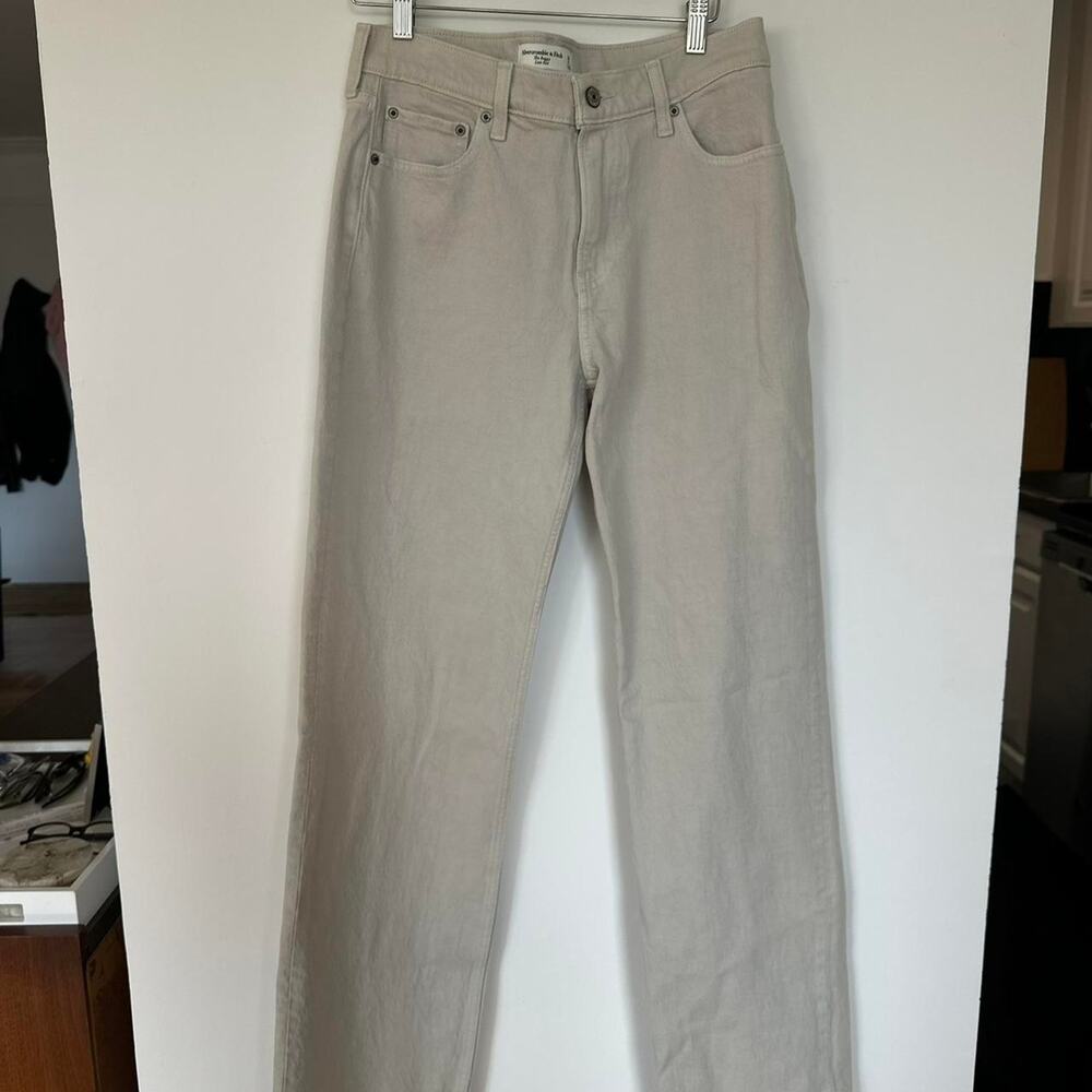 Abercrombie fitch low rise baggy jeans